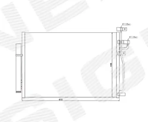 Радиатор кондиционера (конденсатор) SIGNEDA RC940010
