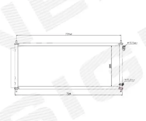 Радиатор кондиционера (конденсатор) SIGNEDA RC940051
