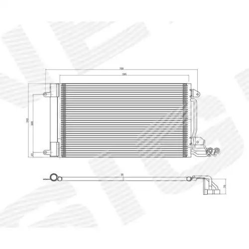 Радиатор кондиционера (конденсатор) SIGNEDA RC940093