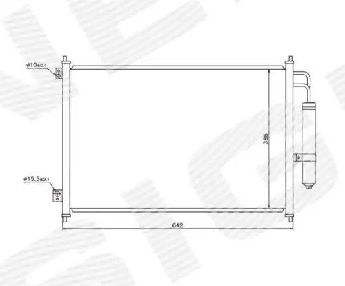 Радиатор кондиционера (конденсатор) SIGNEDA RC940121