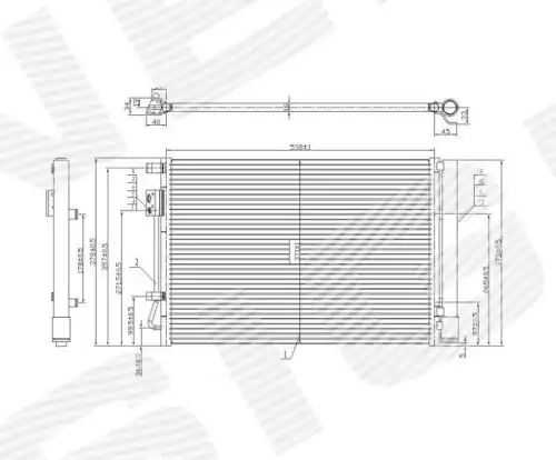 Радиатор кондиционера (конденсатор) SIGNEDA RC940243
