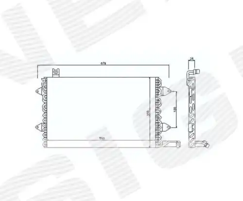 Радиатор кондиционера (конденсатор) SIGNEDA RC94164
