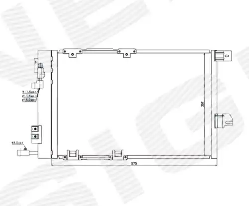 Радиатор кондиционера (конденсатор) SIGNEDA RC94384