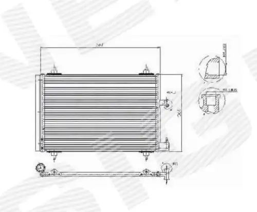 Радиатор кондиционера (конденсатор) SIGNEDA RC94534