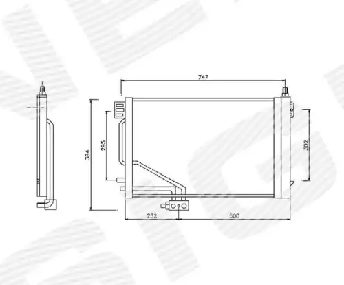 Радиатор кондиционера (конденсатор) SIGNEDA RC94544A