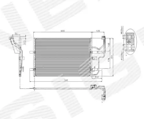 Радиатор кондиционера (конденсатор) SIGNEDA RC94926/94902