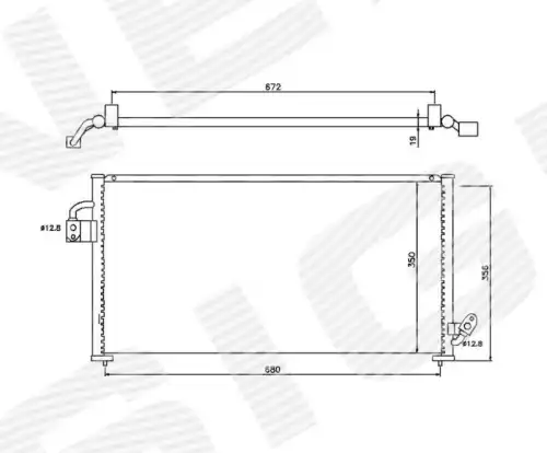 Радиатор кондиционера (конденсатор) SIGNEDA RC94982