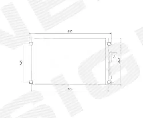 Радиатор кондиционера (конденсатор) SIGNEDA RC95018/94557