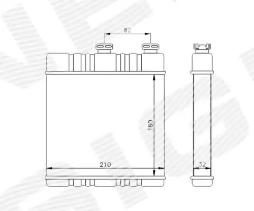 Радиатор печки SIGNEDA RP72660