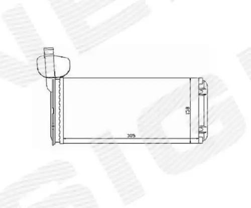 Радиатор печки SIGNEDA RP73965