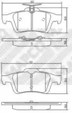 Тормозные колодки дисковые MAPCO 6698