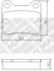 Тормозные колодки дисковые MAPCO 6704