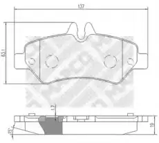 Тормозные колодки дисковые MAPCO 6798