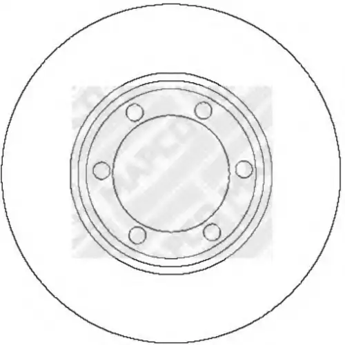 Тормозной диск MAPCO 15251