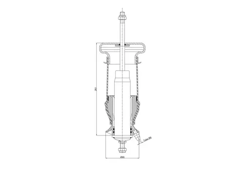 Амортизатор кабины BLACKTECH 11008CA
