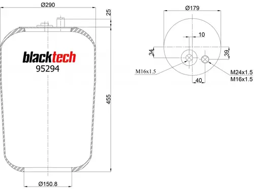 RML95294-2 ПНЕВМОРЕССОРА 4183N4 (OLD 4183N1) BLACKTECH