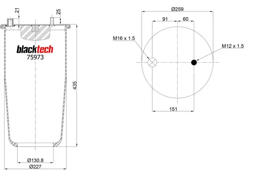 RML75973_пневмоамортизатор BLACKTECH