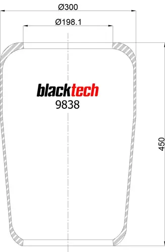 ПНЕВМОБАЛЛОН 727N RL9838 BLACKTECH