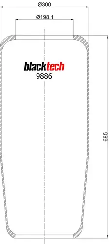 Пневмобаллон 775N RL9886 BLACKTECH