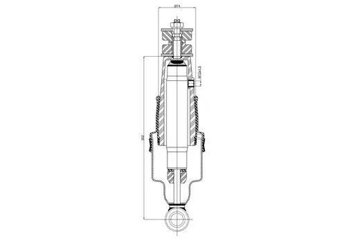 Амортизатор кабины BLACKTECH 11048CA