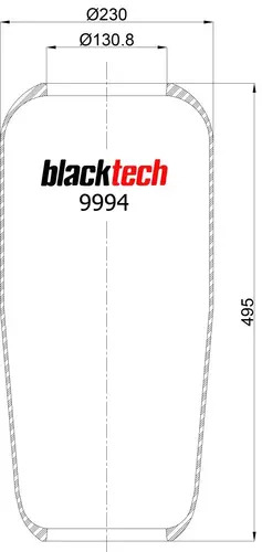 Пневморессора MAN/VOLVO/GRANNING RL9994 BLACKTECH
