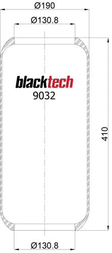 ПНЕВМОАМОРТИЗАТОР RL9032 BLACKTECH