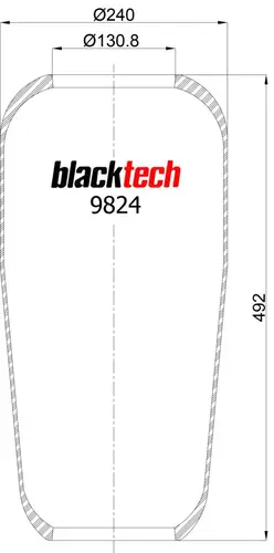 ПНЕВМОБАЛЛОН 713N RL9824 BLACKTECH