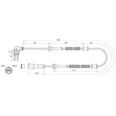 Датчик ABS FEBEST 14606-001