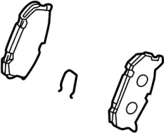 Тормозные колодки дисковые MAZDA G5Y6-26-43ZA