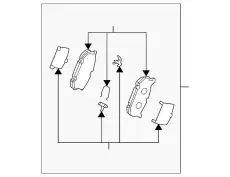 Тормозные колодки дисковые MAZDA G5Y6-26-48ZA