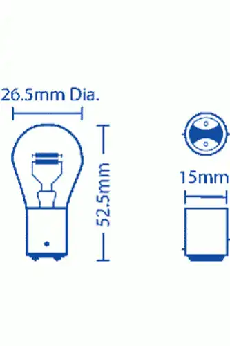 Автолампа AC DELCO ACBU1031