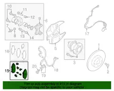 Тормозные колодки дисковые MAZDA NFY7-33-28ZB