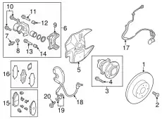 Тормозные колодки дисковые MAZDA NFY7-33-28ZB