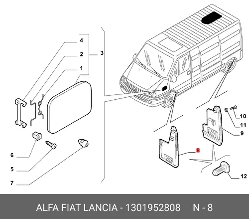  АВТОДЕТАЛЬ 1301952808 FIAT