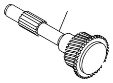 Вал КПП первичный 8973723620 ISUZU