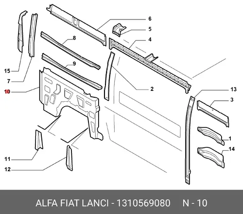 Крыло FIAT 1310569080