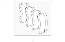 Тормозные колодки дисковые MB 004 420 87 20