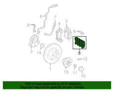 Тормозные колодки дисковые MB 004 420 87 20