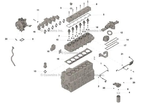 Прокладка ГБЦ CUMMINS 4025271
