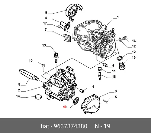  УПЛОТНЕНИЕ ФИАТ ДУКАТО 9637374380 FIAT