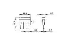 099830025 предохранитель флажковый 25A Norm прозрачный MONARK