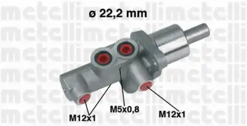 ГЛАВНЫЙ ТОРМОЗНОЙ ЦИЛИНДР METELLI 05-0436