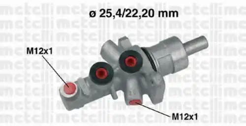 Главный тормозной цилиндр 05-0566 METELLI