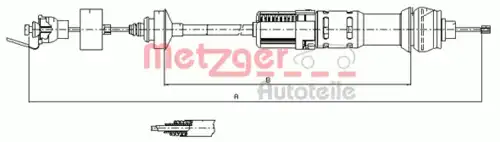 Трос сцепления METZGER 11.2284