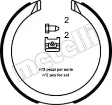 Тормозные колодки барабанные METELLI 53-0491K
