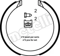 Тормозные колодки барабанные METELLI 53-0491K