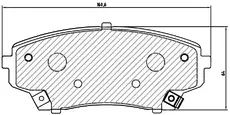 Тормозные колодки дисковые TRIALLI PF 3246CR