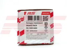 Тормозные колодки дисковые RS RECORD RS 1026-4466