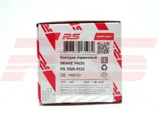 Тормозные колодки дисковые RS RECORD RS 1026-5123