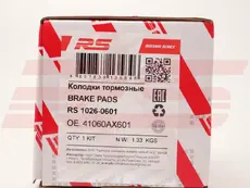 Тормозные колодки дисковые RS RECORD RS 1026-0601
